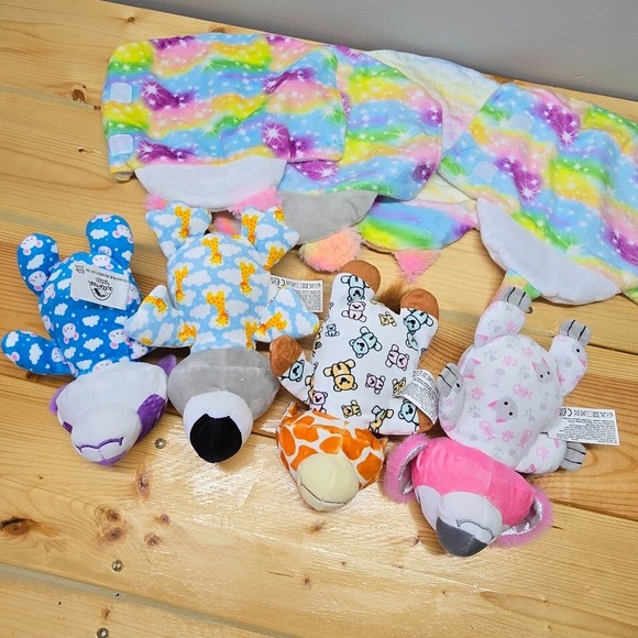 Cutetitos Sleepitos Plush Lot of 4 Koala Giraffe‎ Flamingo Burrito Toys Bundle - Picture 9 of 13